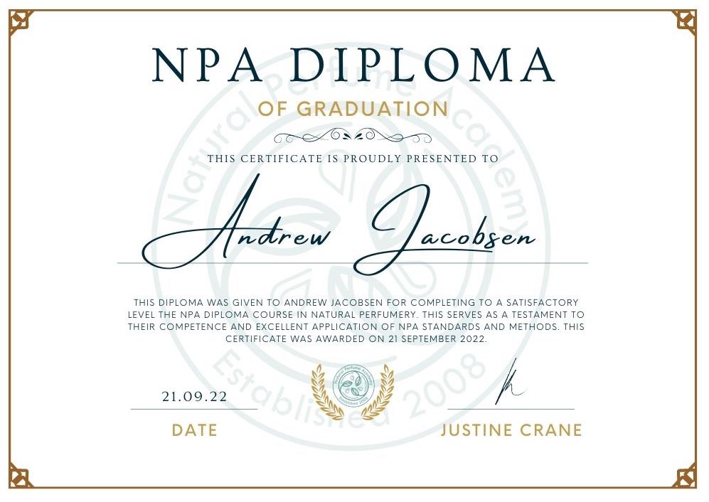 Diploma Natrual Perfumery