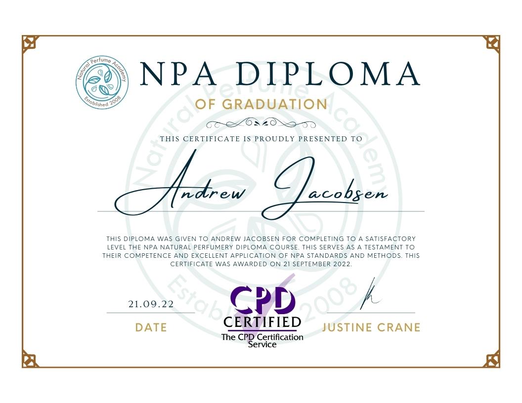 CPD Certified Diploma Course Natural Perfumery